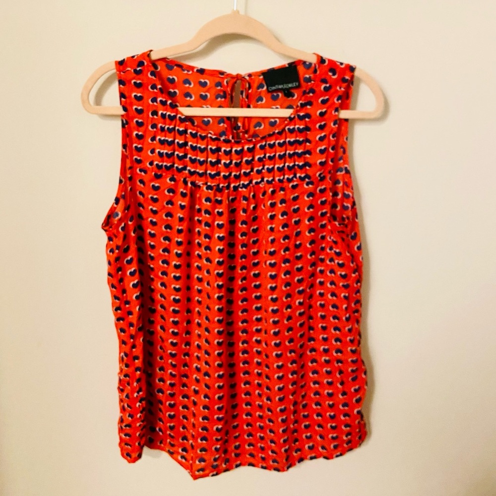 Cute Cynthia Rowley sleeveless tank / blouse. Size L. Excellent condition.